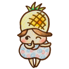 [LINEスタンプ] おてんばパイナップル2